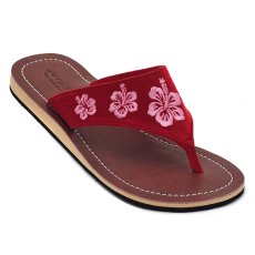 Damen Sandale mit Echt-Leder Gr.41 Rot