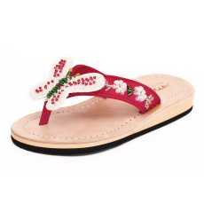 Mädchen Sandale mit Echt-Leder Gr.33/34 Rot