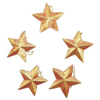 Christmas pendant / tree ornaments (5 stars)