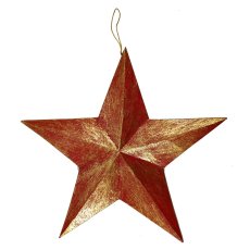 Weihnachtsanhänger / Baumschmuck (30cm Stern Rot)