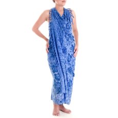 Sarong, wrap skirt + sarong buckle (SA10-02blue)