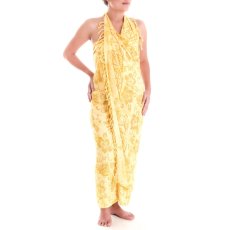 Sarong, wrap skirt + sarong buckle (SA10-02yellow)