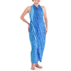 Sarong, wrap skirt + sarong buckle (SA10-04blue)