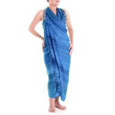 Sarong, wrap skirt + sarong buckle (SA10-05blue)