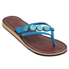 Damen Sandale mit Echt-Leder Gr.40 Blau